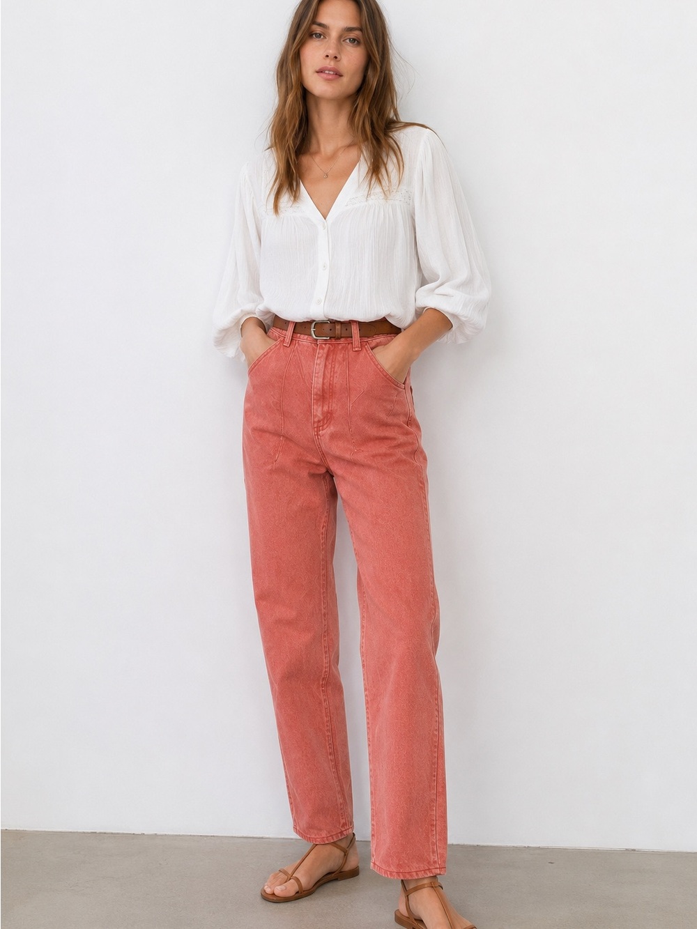 Vintage 90s Wrangler High Waist Pink Denim Jeans Canada 100% Cotton western